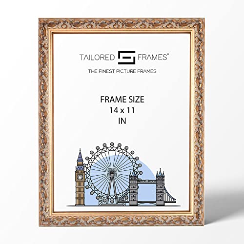 Tailored Frames-Vienna Gold, Weinlese-aufwändige Shabby Chic BILDERRAHMEN Größe 14 "x 11" von Tailored Frames