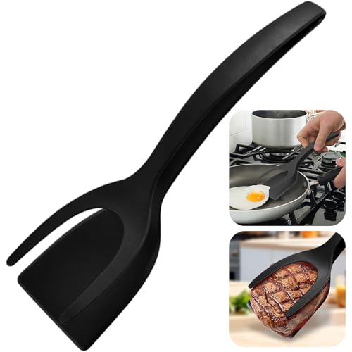 Spiegeleier Flipper Spatel, Pfannenwender 30cm 2-in-1 Antihaft Flipper Eierwender Spatel Kochgeschirr Turner Plastikspatel zum Kochen Flip Turner Spatel für Fisch Ei Burger Pfannkuchen von TaimeiMao