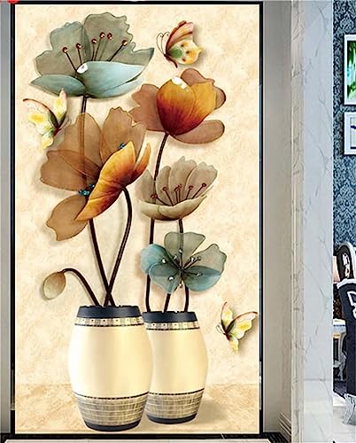 5D Diamond Painting Set für Erwachsene,DIY Diamond Art Painting Kits Full Drill Strass Kreuzstich Stickerei Leinwand Painting nach Zahlen für Home Wall Décor Magnolie Square Drill,50x100cm von Tainrun