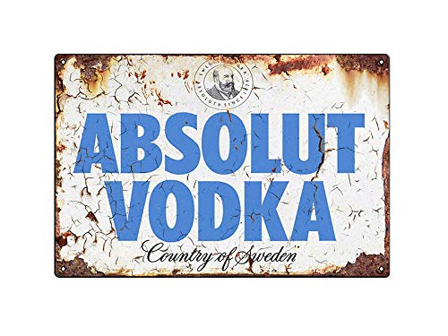 Boggevi Kells Absolut Vodka Schilder Metallschild Aluminium Vintage Pub Tiki Bar Home Cafe Wand Bier Retro Club – Blechschilder Metall Poster Geschenk 150 mm x 200 mm von Tainsi