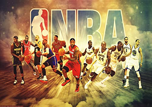 Tainsi NBA Stars Legend Team Poster 11 x 17 Zoll, 28 x 43 cm von Tainsi