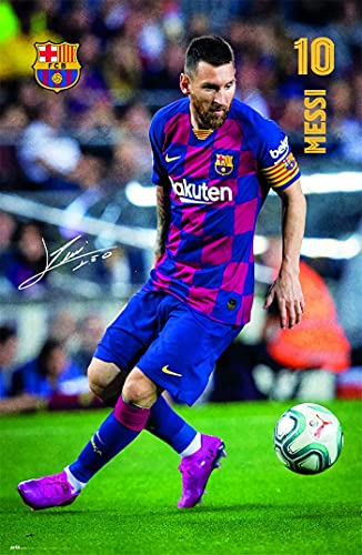 Tainsi ASHER Gift FC Barcelona 2019/2020 Messi Poster – mattes Poster, rahmenloses Geschenk, 28 cm x 43 cm, LS-289 von Tainsi