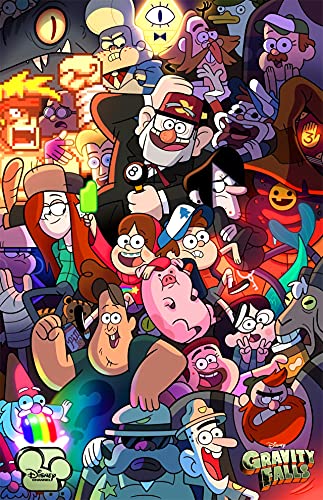 Tainsi Asher Gift Poster mit Gravity Falls Anime, matt, rahmenlos, 28 x 43 cm, LS-124 von Tainsi