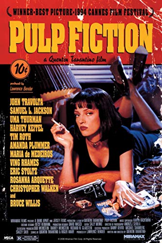 Tainsi Pulp Fiction – Matte Poster Frameless Gift 11 x 17 Zoll (28 x 43 cm) *IT-00005 von Tainsi