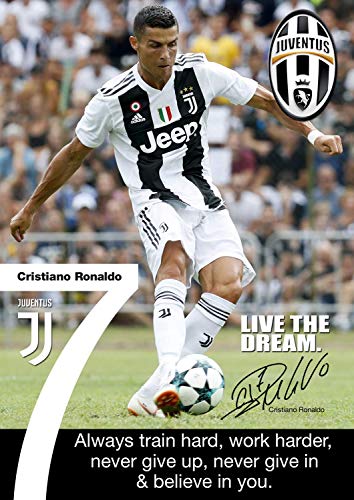 Tainsi Ronaldo Juventus Poster Motivational Signed (Copy), A3, 420 mm x 297 mm von Tainsi