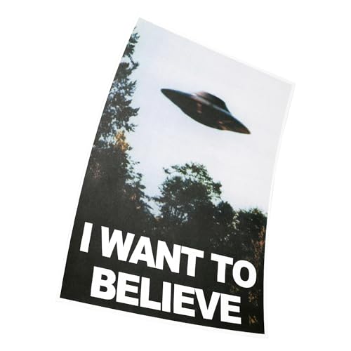 Tainsi I Want to Believe UFO TV Series Kunst Riesen Poster Poster 42 x 30 cm von Tainsi