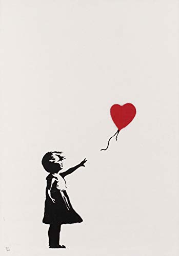 Theissen Banksy Girl With Red Heart Balloon Poster Print - Matte Poster Frameless Gift 11 x 17 Zoll (28 cm x 43 cm) *IT-00164 von Tainsi