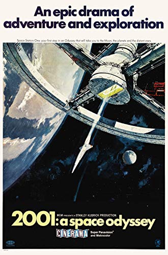 Tainsi Poster 2001: A Space Odyssey Stanley Kubrick Wandbild Wohnzimmer Heimbüro Matte Ungerahmt 11 x 17 Zoll (28 cm x 43 cm) IT-00303 von Tainsi
