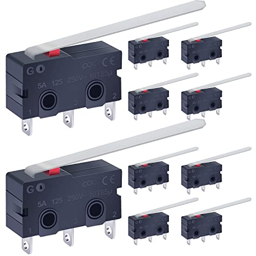 Taiss/10 stücke 250V 5A 3 Pin KEINE NC Taktschalter empfindliche schalter Micro Endschalter Griff Mini Roller Hebelarm SPDT Schnappschuss LOT KW11-3Z-03 von Taiss