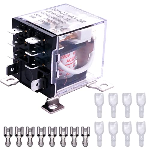 Taiss JQX Elektromagnetisches Relais AC 220V 8 Pin 30A DPDT 2NO 2NC Universal-Hochleistungsrelais für Fernbedienung, automatisches Steuersystem Taiss JQX Elektromagnetisches Relais AC 220V 8 Pin 30A DPDT 2NO 2NC Universal-Hochleistungsrelais für Fernbedienung, automatisches Steuersystem von Taiss