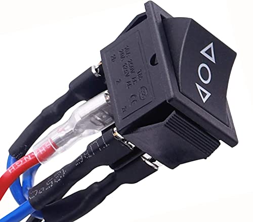 Taiss/Latching Control Kippschalter Schwarz Polarität Umkehrboot Wippschalter Automatikschalter Gleichstrommotor 6 Pin 3 Position 10A 12V EIN-AUS-EIN mit Kabel KCD2-203-L-JT Taiss/Latching Control Kippschalter Schwarz Polarität Umkehrboot Wippschalter Automatikschalter Gleichstrommotor 6 Pin 3 Position 10A 12V EIN-AUS-EIN mit Kabel KCD2-203-L-JT von Taiss