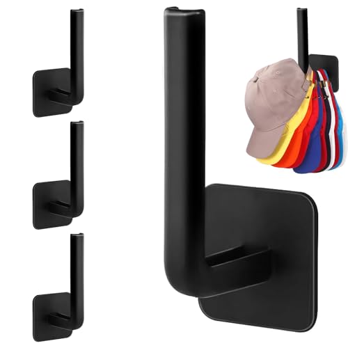 4 Stück Basecap Halterung Selbstklebende hut-halter Hutablage für Baseballkappen Wand Löcher Müssen Nicht Gestanzt Werden Basecap Halter für Baseball Kappe Schals Taschen (Weiß,Schwarz,grau) 4 Stück Basecap Halterung Selbstklebende hut-halter Hutablage für Baseballkappen Wand Löcher Müssen Nicht Gestanzt Werden Basecap Halter für Baseball Kappe Schals Taschen (Weiß,Schwarz,grau) von Taiyyi