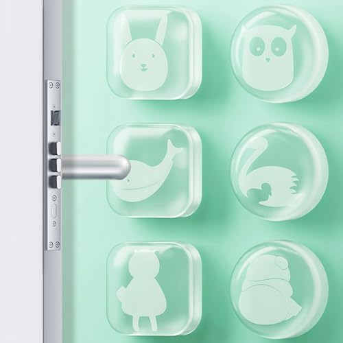 6 Stück Türstopper Wand selbstklebend Transparenter Animal-Print 10mm Dick Gummipuffer Selbstklebend Elastikpuffer Zum Schutz von Wänden und Möbeln Wand-Stopper in dezentem Design Türgriff-Puffer 6 Stück Türstopper Wand selbstklebend Transparenter Animal-Print 10mm Dick Gummipuffer Selbstklebend Elastikpuffer Zum Schutz von Wänden und Möbeln Wand-Stopper in dezentem Design Türgriff-Puffer von Taiyyi