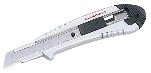 Tajima Aluminist Cutter 18 mm mit Taste, silber, 1 Stück, TAJ-17345 von Tajima