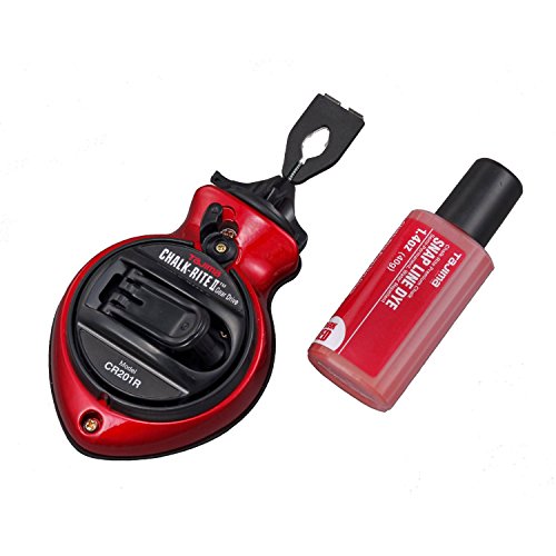 Tajima CR201R-PR Chalk-Rite II Extra Bold Snap Line with Triple Speed Rewind with Free Red Dye by Tajima Tajima CR201R-PR Chalk-Rite II Extra Bold Snap Line with Triple Speed Rewind with Free Red Dye by Tajima von Tajima