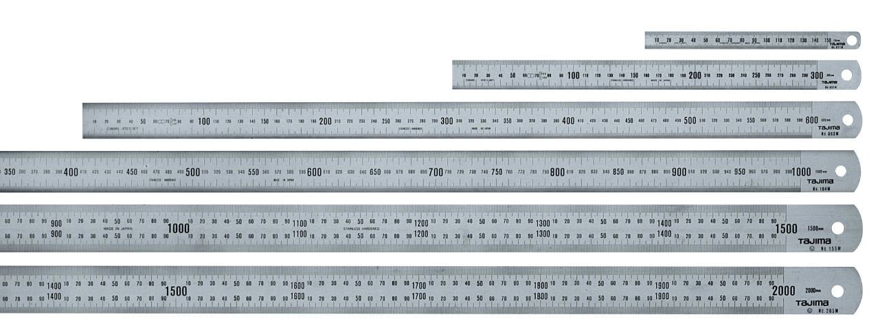 Tajima Zollstock Tajima Maßstab SSR Länge 600 mm Breite 30mm verchromter Stahl von Tajima