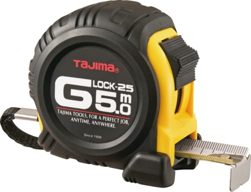 Tajima G5PA0MY ajima Profi - Bandmaß, 1 Stück,TAJ-25296,schwarz/gelb,10m/25mm von Tajima