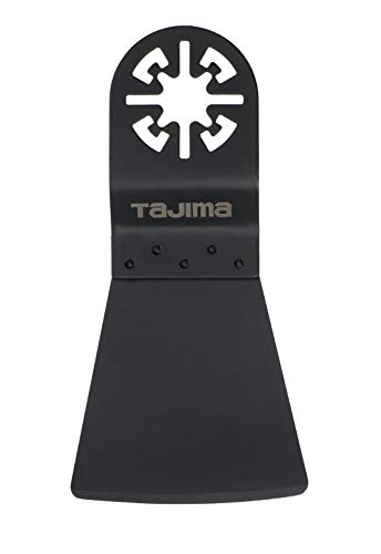 Tajima MHC49 Sägeblatt-Spachtel für Multitool, schwarz beschichtet, für hartnäckige Materialien 49 mm, abgerundet von Tajima
