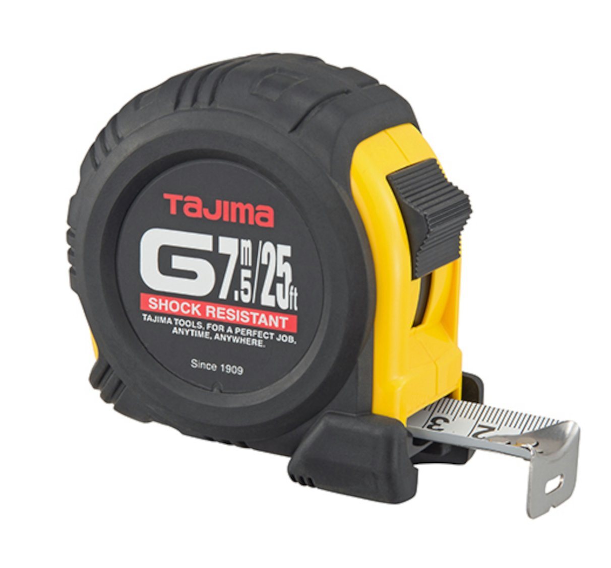 Tajima Maßband Tajima Bandmass / Maßband G-Lock (25mm x 7,5m) GL25-75D-EUR von Tajima