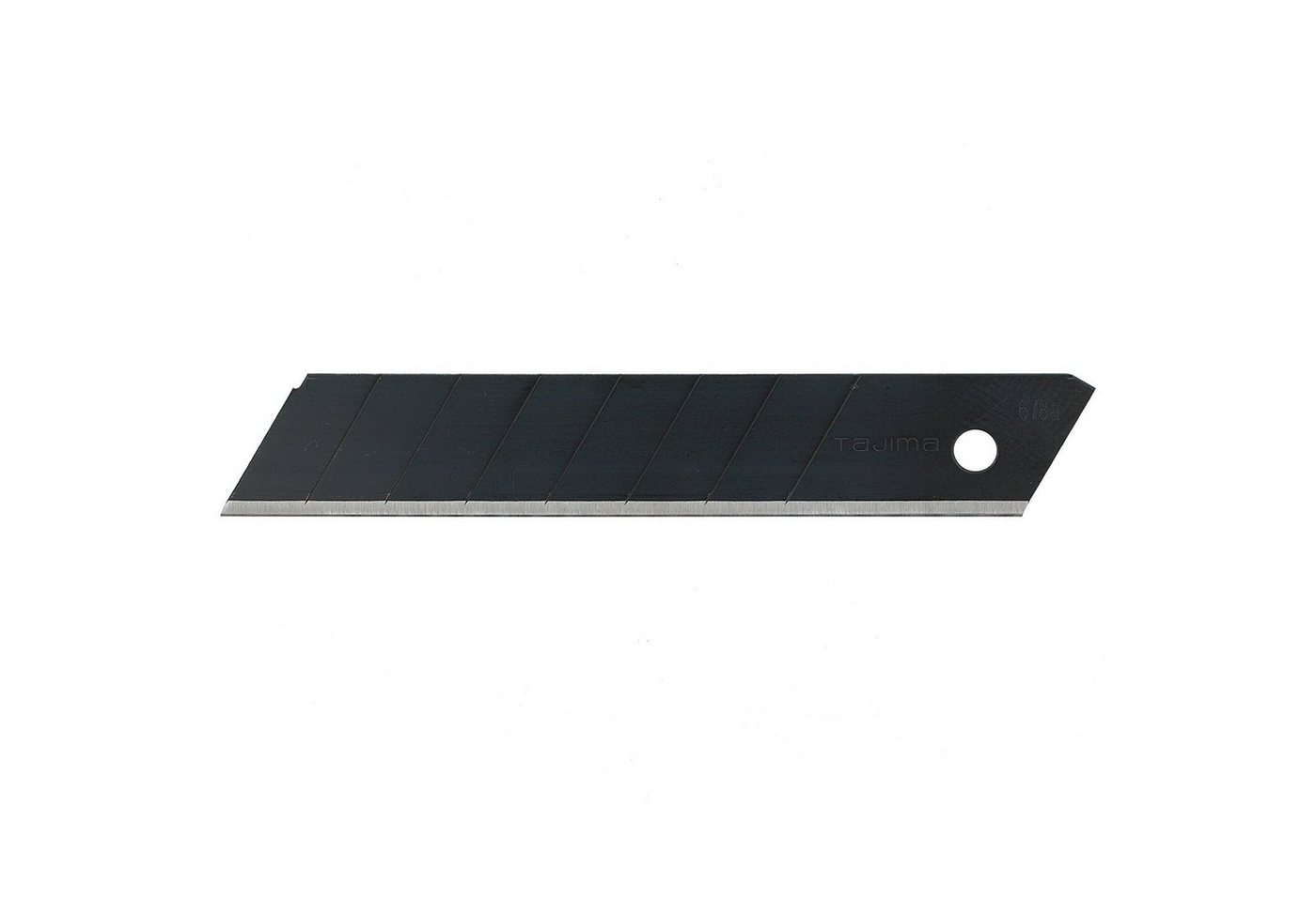 Tajima Messerklinge Tajima RAZAR Black Blade 18mm 50er (im Spender) (Set, 50-St., Ersatzklingen), Ersatzklinge Abbrechklinge Cuttermesserklinge Teppichmesserklinge von Tajima