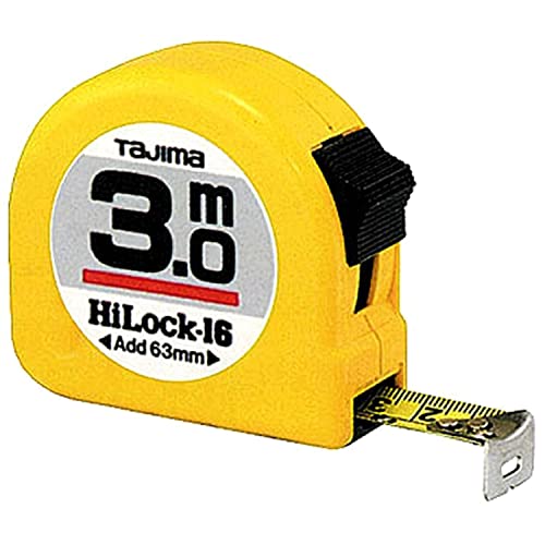 Tajima Profi - Bandmaß, 3 m/16 mm gelb, 1 Stück, TAJ-10742 von Tajima