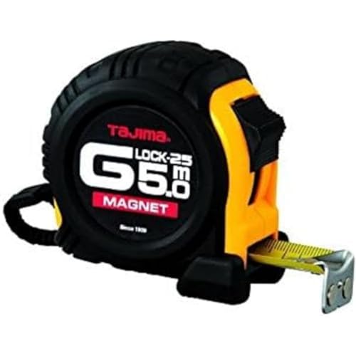 Tajima Robustes Bandmaß, 5 m/25 mm, G Lock mit Magnet, 1 Stück, TAJ-28426 Tajima Robustes Bandmaß, 5 m/25 mm, G Lock mit Magnet, 1 Stück, TAJ-28426 von Tajima