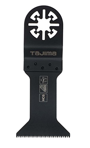 Tajima Sägezubehör (Sägeblatt für Multitool Schnitte in Holz, Kunststoffe, Gipskarton Universalaufnahme 44 mm fein), MHC44 von Tajima