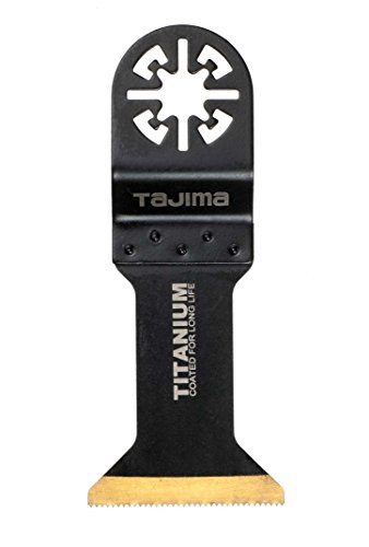 Tajima Sägezubehör (Sägeblatt für Multitool Schnitte in Holz, Kunststoffe, Universalaufnahme 44 mm Titan-Bi-Metall), MBT44 von Tajima