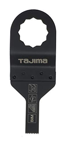 Tajima Sägezubehör Multitool Sternaufnahme feine Zahnung für dünnes Blech, Kupfer, Aluminiumprofile, Holz, Kunststoff Sägeblatt: 10 mm Bi-Metall, SBM10 von Tajima