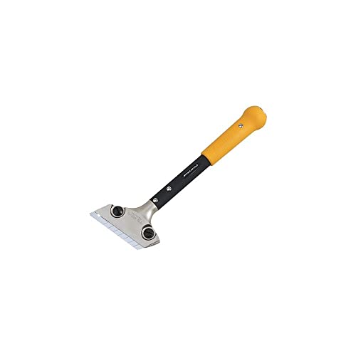 Tajima Schaber Scrape-Rite (Klinge 18 mm, Stiel 300 mm, inkl. Klingenschutz, Klingenwechsel per Knopfdruck, Schaber-Kopf aus Aluminium-Guss) SCRL300 von Tajima
