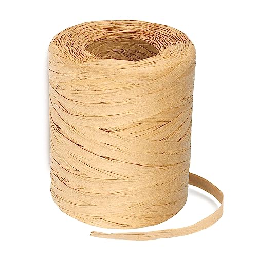 Raffia Bastband Packschnur 200 M Naturt Raffia Papierband für Geschenkverpackung Papier Packschnur Weihnachten Hochzeit Geburtstag Party von TakFree