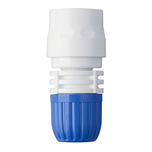Takagi Schlauchstück mit Sieb 13 mm, Gartenbewässerungszubehör, Blau/Weiß, 1/2 Zoll, 3.6 x 3.7 x 7.8 cm von Takagi