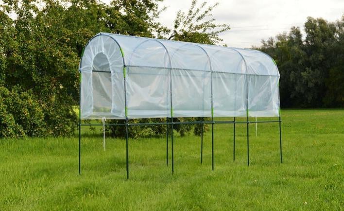 Regenschutztunnel grün 360x110x200 von Takasho