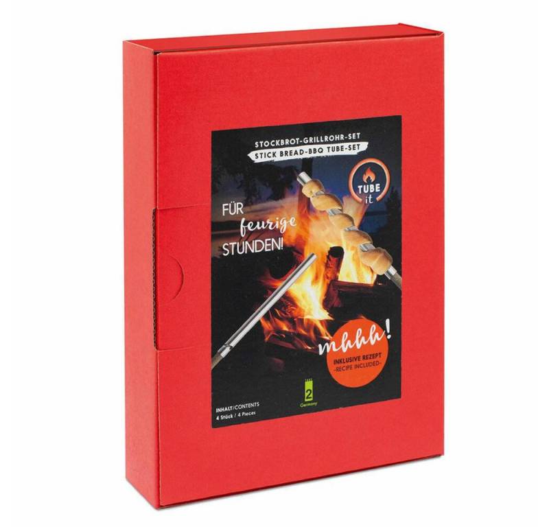 Take2-Design Lagerfeuer-Grillspieß Tube It 4er Set Take2-Design Lagerfeuer-Grillspieß Tube It 4er Set von Take2-Design