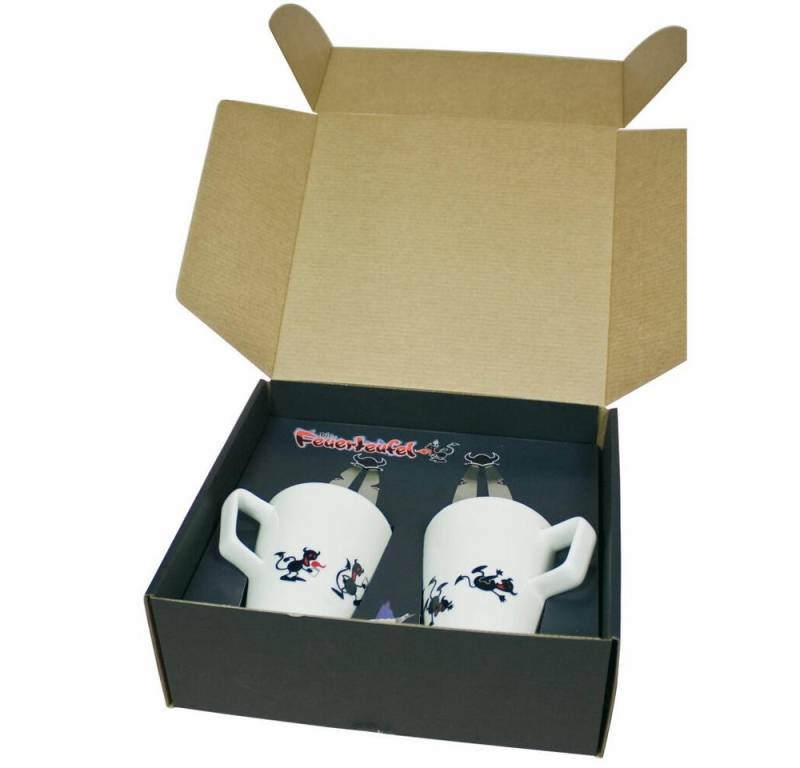 Take2-Design Tasse Feuerteufel Tassenset 4-tlg., Porzellan Take2-Design Tasse Feuerteufel Tassenset 4-tlg., Porzellan von Take2-Design