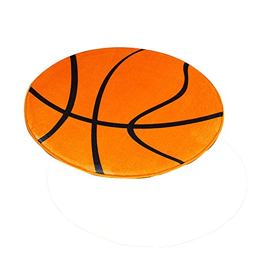 Takefuns Teppich mit Motiv Basketball, Bedruckt, 3D-Druck, für Schlafzimmer, Badezimmer, Computerstuhl, rutschfest, Kissenbezug für Wohnzimmer Dekoration von Takefuns