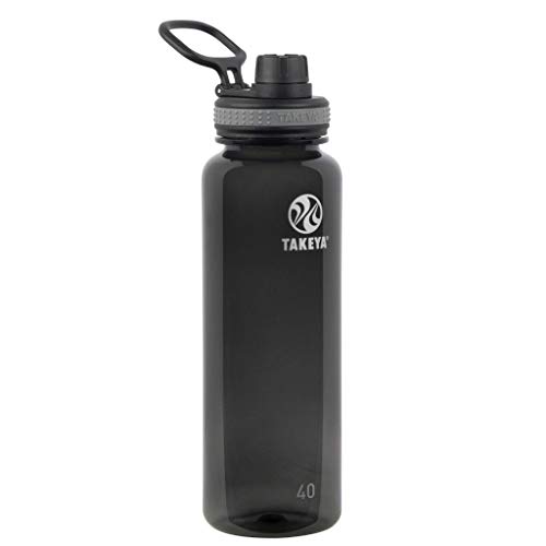 Takeya 50280 Sport-Trinkflasche, Flasche: BPA-freier Tritan-KunststoffDeckel: strapazierfähiges PP #5 mit Silikon-O-Ringen, Schwarz von Takeya