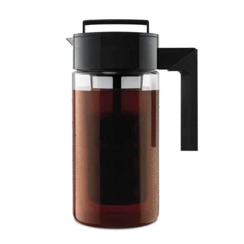 Takeya Patentierte Deluxe Cold Brew Kaffeemaschine, 1 Viertel, Schwarz von Takeya