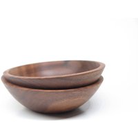 Holzschale Handgedrechselte Schale Aus Walnussholz | 2Er-Set Made To Order von TakingTurns