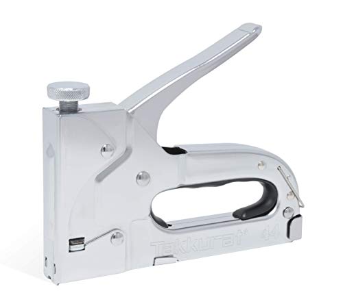 Takkurat 44 Handtacker - 4-in-1 Multifunktions-Tacker verarbeitet Flachdraht-Klammern, Bogen-Klammern, Tackernägel und Stifte zur Befestigung von Zier-Leisten, Kabeln, Stoffen u.v.m. Takkurat 44 Handtacker - 4-in-1 Multifunktions-Tacker verarbeitet Flachdraht-Klammern, Bogen-Klammern, Tackernägel und Stifte zur Befestigung von Zier-Leisten, Kabeln, Stoffen u.v.m. von Takkurat