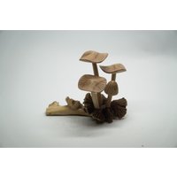 Kleine Pilze Holz, Handgeschnitzte Miniatur, Natur, Personalisierte Statue von TaksuGalleryUbud