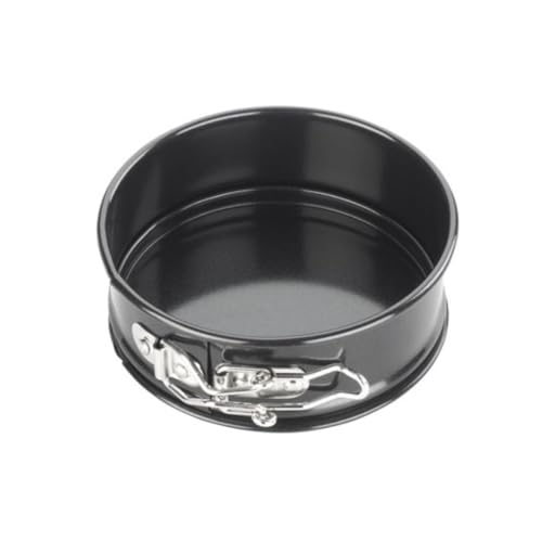 Tala Runder Kuchenform mit Herausnehmbarem Boden 18 cm, Hochwertiger Karbonstahl, Premium Eclipse Antihaftbeschichtung, Ideal für Kuchen und Käsekuchen, Schwarz von Tala