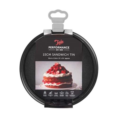 Tala Runder Ausziehbarer Kuchenform Performance, Professionelles Karbonstahl mit Eclipse Antihaftbeschichtung, 15 cm - Ideal für Kuchen, Biskuit & mehrstöckige Torten Tala Runder Ausziehbarer Kuchenform Performance, Professionelles Karbonstahl mit Eclipse Antihaftbeschichtung, 15 cm - Ideal für Kuchen, Biskuit & mehrstöckige Torten von Tala