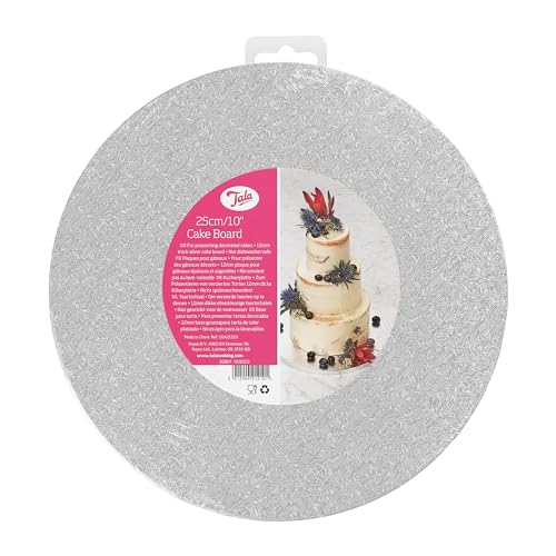 Round Cake Drum - Silver - 10" von Tala