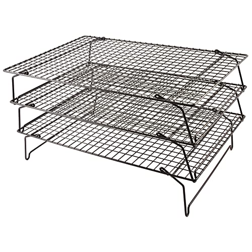 Tala Kühlablage, 3 Etagen, antihaftend, platzsparend, zusammenklappbar, für Gebäck, frisch gebackene Kuchen, Muffins, Kekse und Biskuit, 40 x 25 cm von Tala