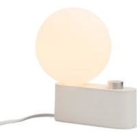 Tala - Alumina Tischleuchte, chalk inklusive Sphere IV LED-Leuchtmittel E27 8W, Ø 15 cm, weiß matt von Tala