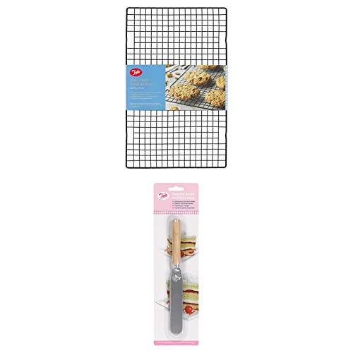 Tala Cake Cooling Rack+Stainless Steel Palette Knife and Spreader With Wooden Handle Brand New von Tala