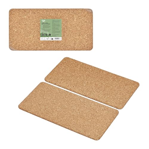 Tala FSC Mix 2 rechteckige Topfständer aus Naturkork von Tala