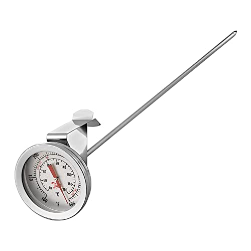 Tala Marmeladenthermometer Edelstahl, gut ablesbares Zifferblatt, Celsius & Fahrenheit, ideal für Marmeladen, Marmeladen & Süßwaren, Clips zum Pfanne, Quecksilberfrei, Einheitsgröße von Tala