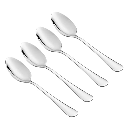 Tala Performance Edelstahl Dessertlöffel, Premium 4-teiliges Set, Hochwertiger Edelstahl mit hochglanzpolierter Oberfläche, Spülmaschinenfest Tala Performance Edelstahl Dessertlöffel, Premium 4-teiliges Set, Hochwertiger Edelstahl mit hochglanzpolierter Oberfläche, Spülmaschinenfest von Tala